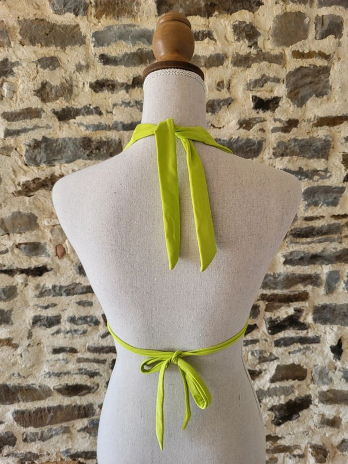 Haut de maillot de bain 2 pièces vert anis Pimkie Taille S - photo numéro 4
