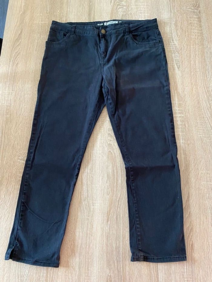 Pantalon slim élastique noir 44