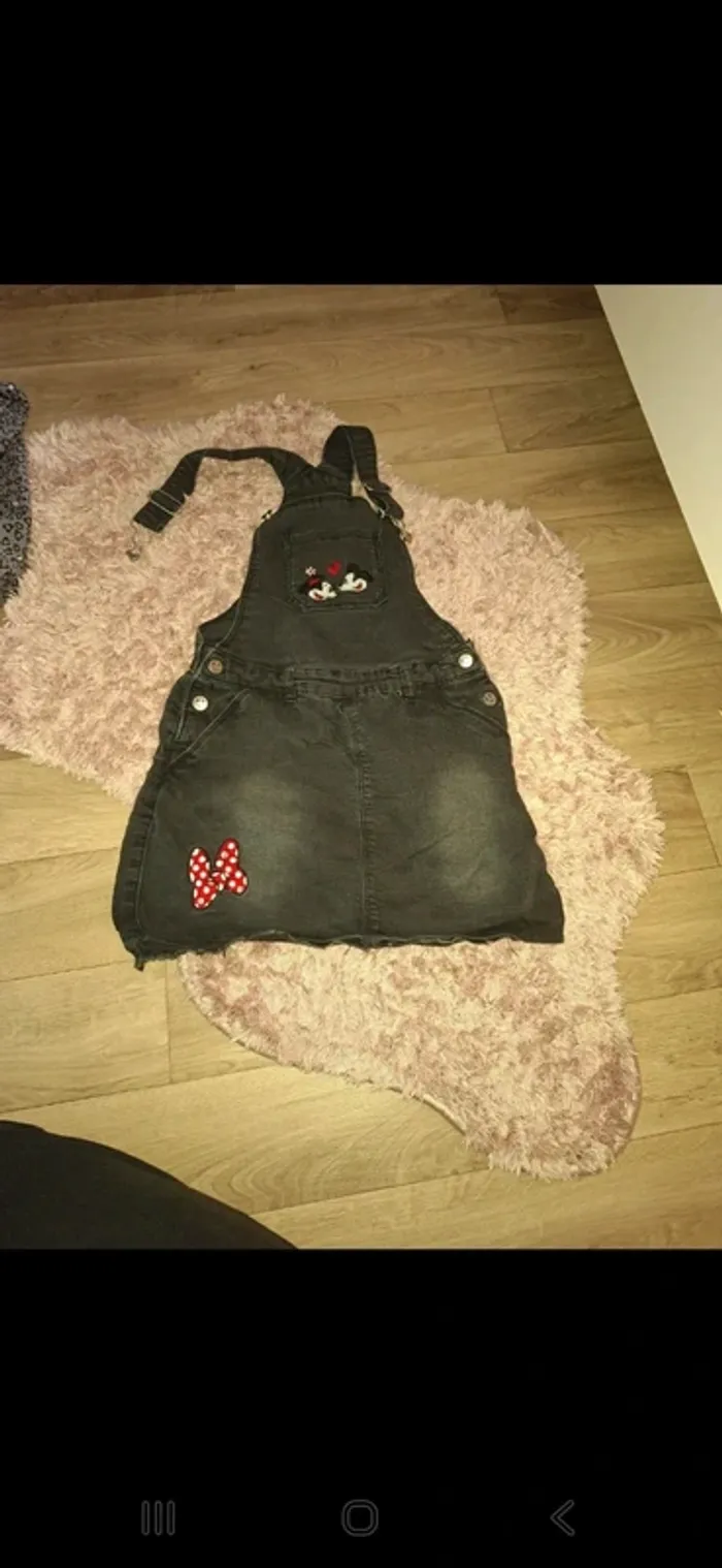 Robe salopette minnie 8 ans