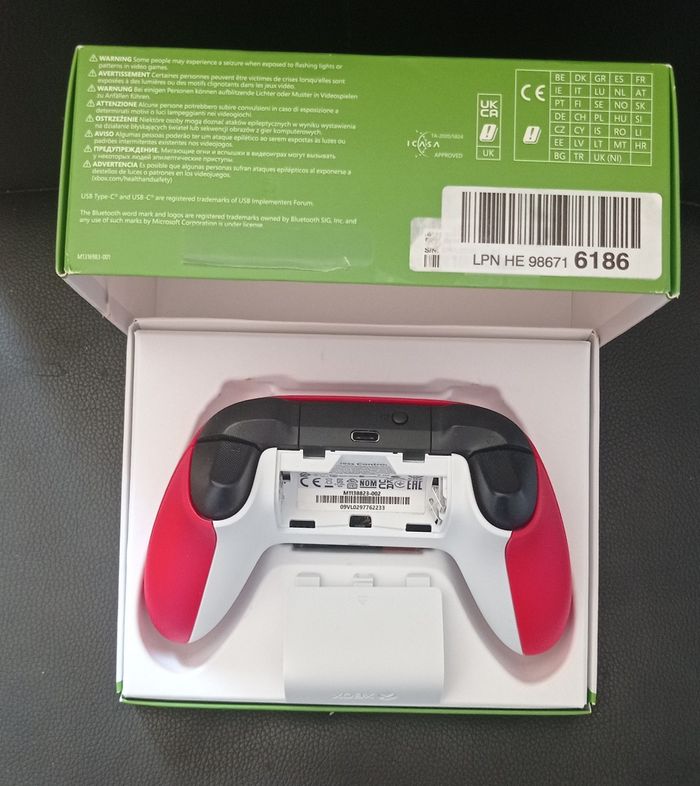 😍manette Xbox red pulse pour séries xs one sx pc new packaging - photo numéro 8