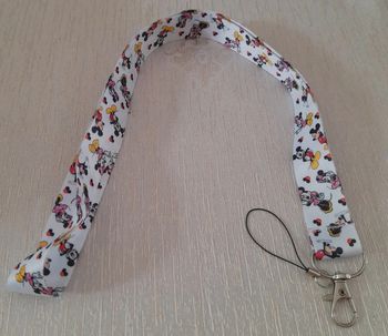 Cordon téléphone porte clé minnie mickey