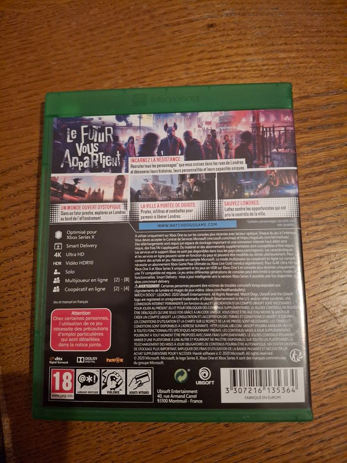 Jeu xbox one et serie x watch dogs legion - photo numéro 3