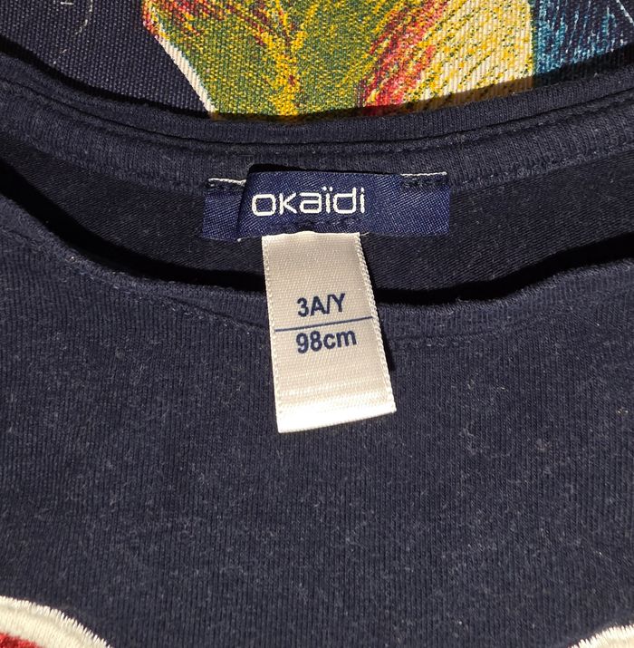 Tee-shirt ML bleu marine 3 ans - photo numéro 5