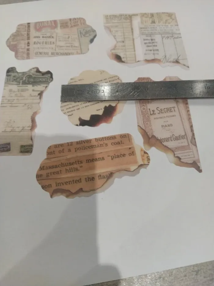 Lot de stickers motif lettre ancienne (lot C) - photo numéro 6
