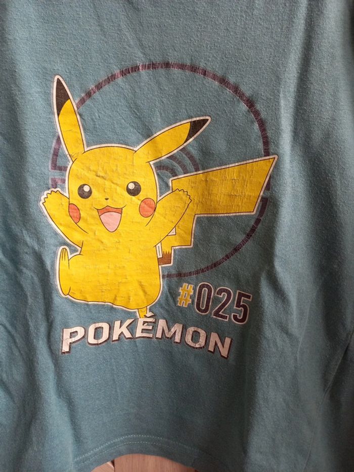 2 tee-shirts manches longues garçon pikachu - photo numéro 3