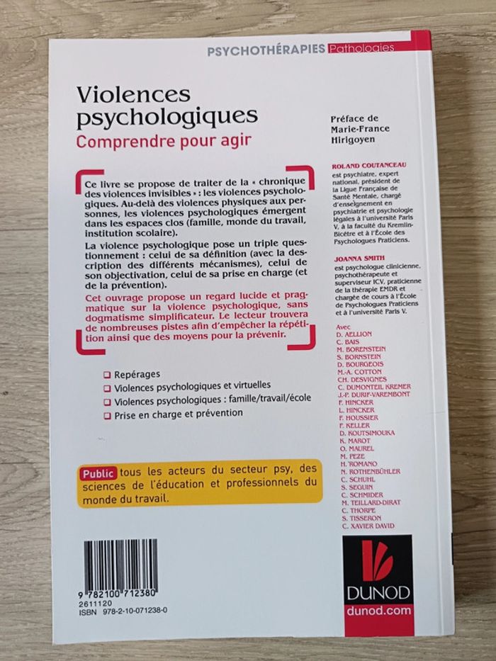 Les violences psychologiques - Comprendre pour agir - photo numéro 2