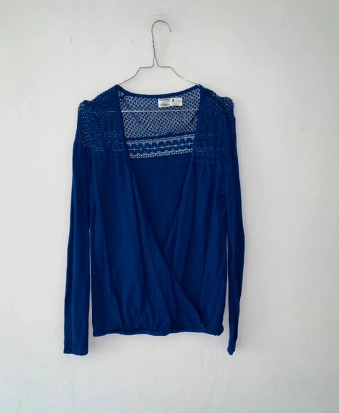 Blouse bleu femme taille 38