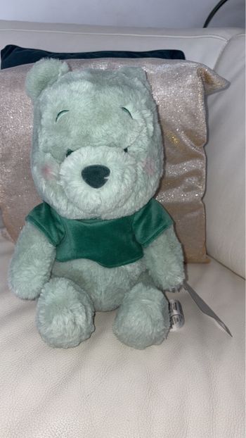 Disney Store - Peluche Winnie l'Ourson - Neuf avec étiquette - Vert Sauge