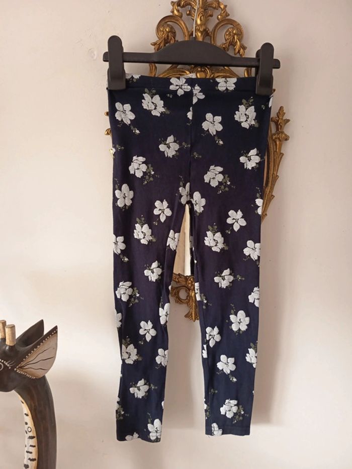 Legging fleurs blanche - photo numéro 2