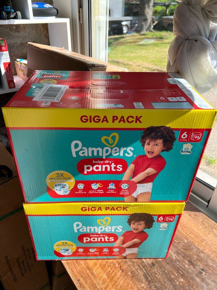 Couche taille 6 Pampers culottes : 192 Culottes Pants Couches - photo numéro 3