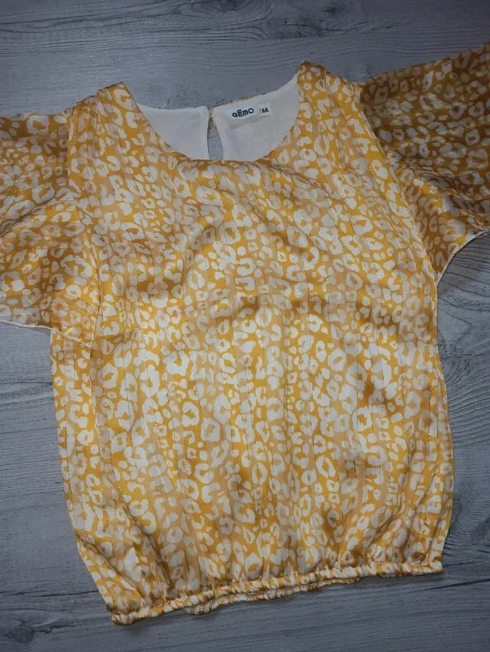 Blouse fille léopard 8 ans - photo numéro 2