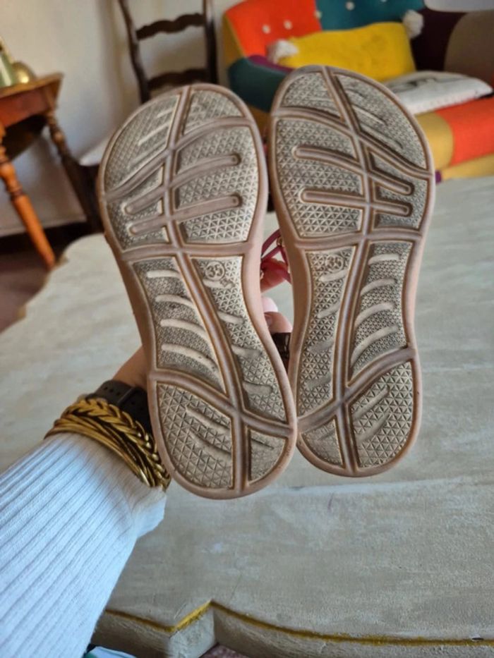 Sandale plate multicolor - photo numéro 6