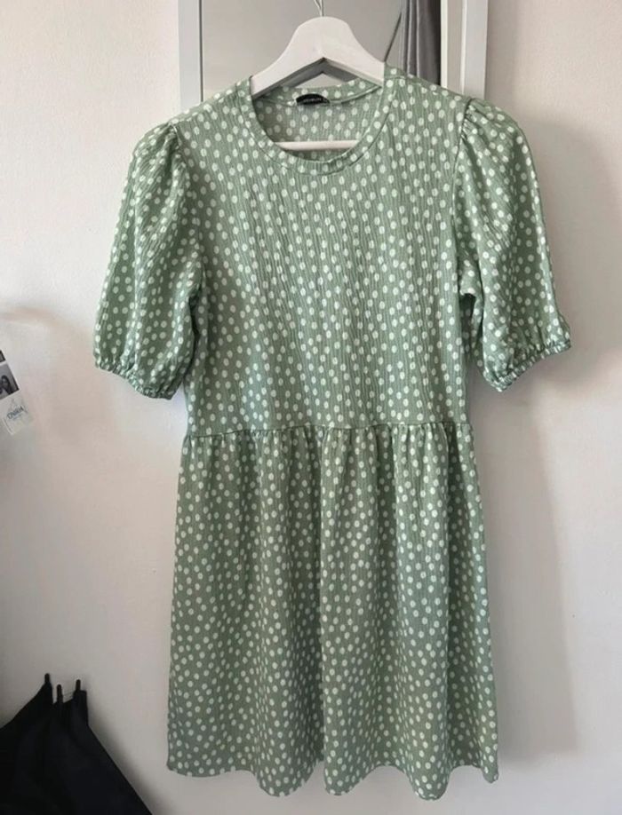 Robe à pois verte - photo numéro 2