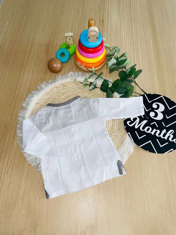 Ensemble 5 pièces ! pantalon chemise et t-shirt manches longues 3 mois obaïbi - photo numéro 5