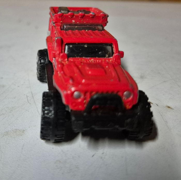 Voiture miniature Matchbox jeep wrangler superlift rouge - photo numéro 2
