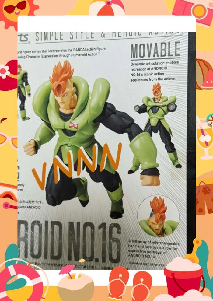 SH figuarts dragon ball z Android 16 C16 en boite - photo numéro 10