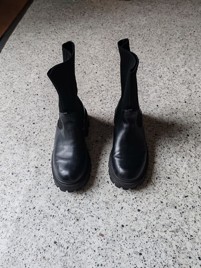 Bottine chaussette