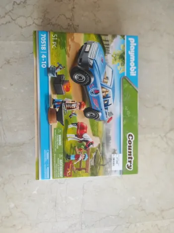 Playmobil country 70518 maréchal ferrant et véhicule neuf
