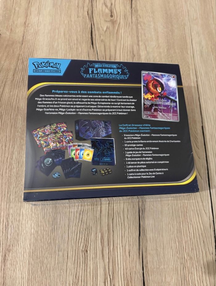 Pokémon ETB - Coffret dresseur d’élite Méga Évolution me02 - Flammes Fantasmagoriques - C258 - photo numéro 5