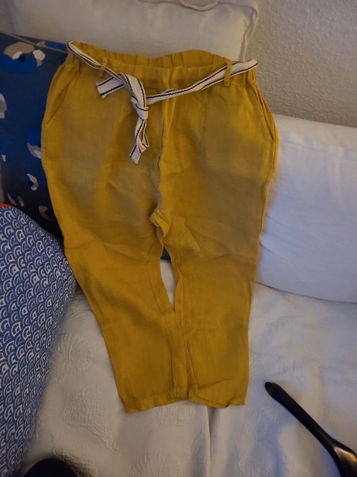 Pantalon en lin taille 38