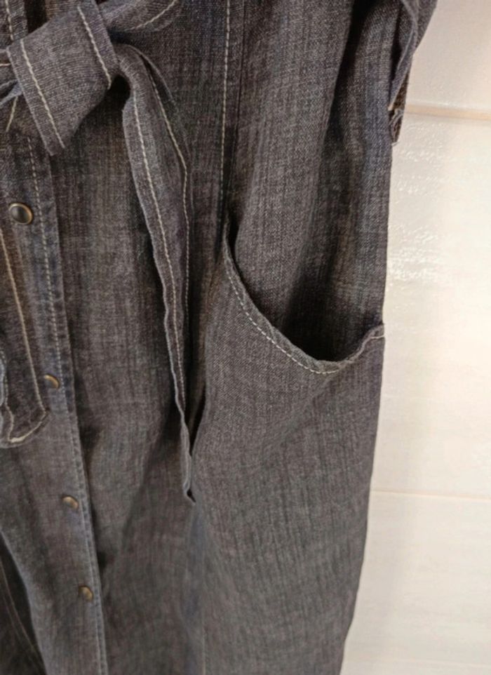 Robe Antonelle 100% lin noir - photo numéro 4