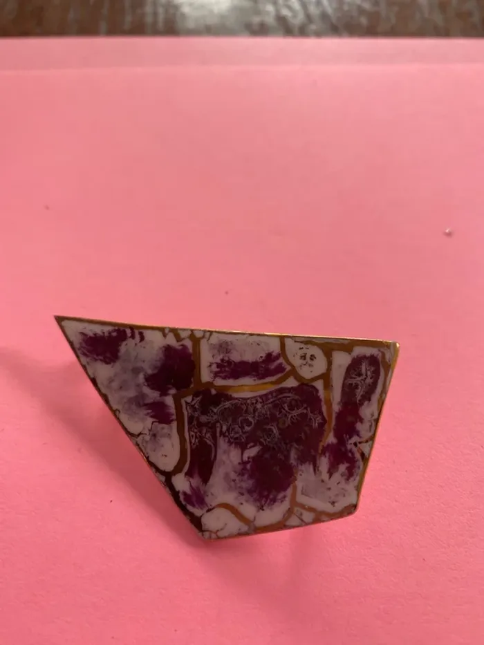Broche porcelaine - photo numéro 3