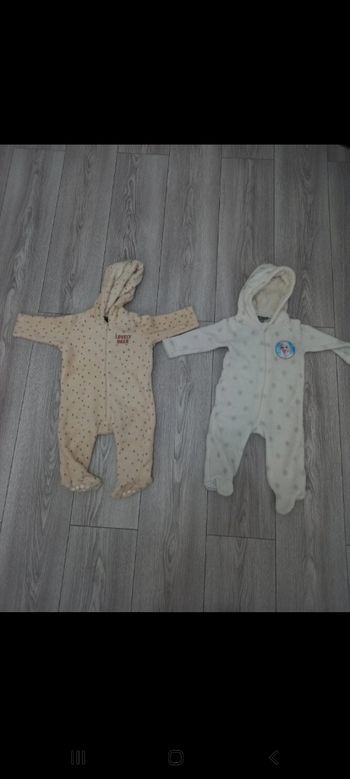 Lots de 2 pyjamas chaud