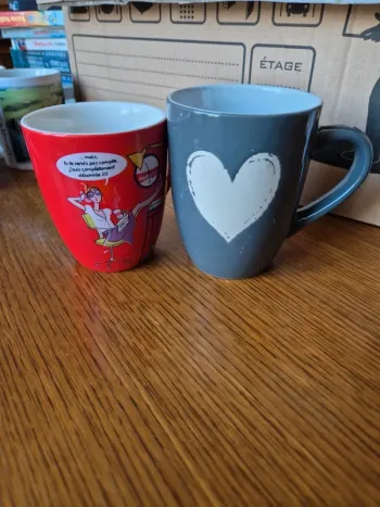 lot de 2 mugs 