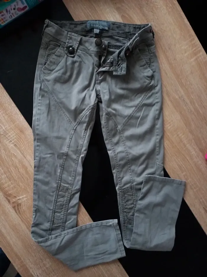 Pantalon fille kaki T.34 - photo numéro 3