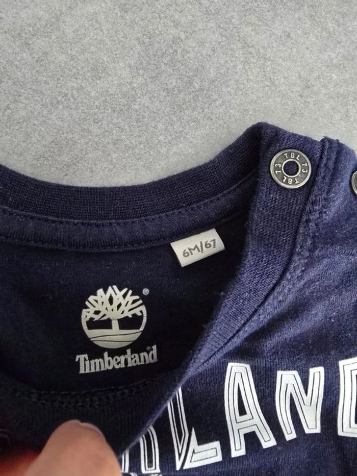 Lot de 2 tee-shirts manches longues timberland - photo numéro 3