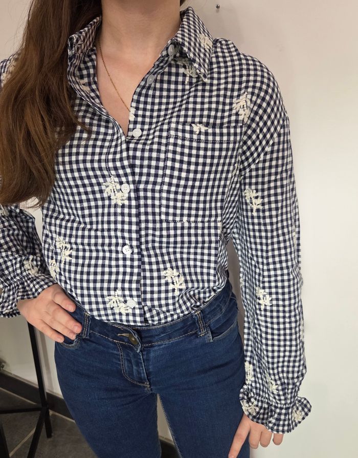 Blouse vichy a carreaux taille S/M - photo numéro 3
