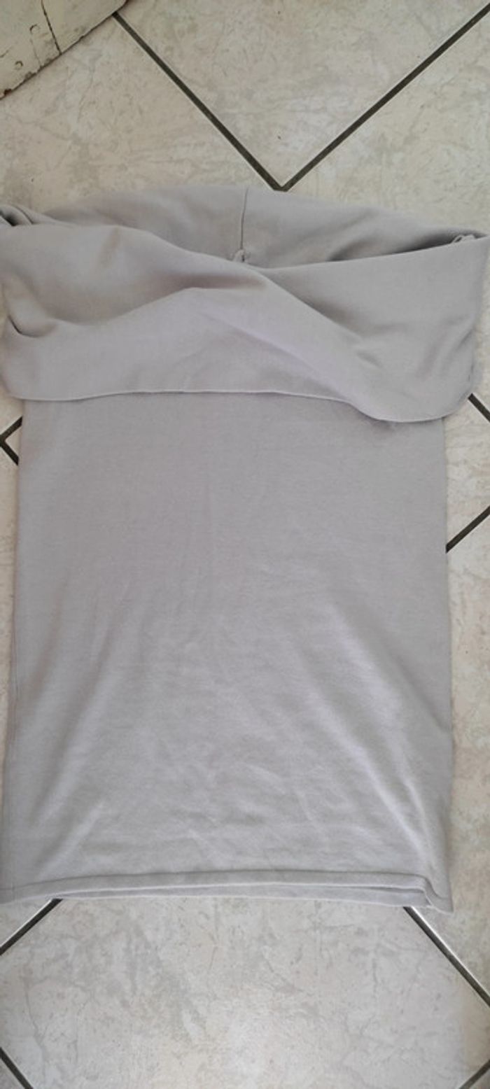 Top col sans manches Zara taille M - photo numéro 4