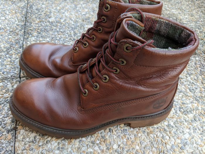 Botte cuir Timberland Marron - photo numéro 3