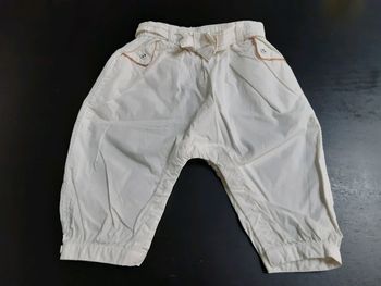 Pantalon bébé fille 18 mois kiabi blanc doré neuf