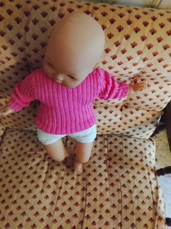 Pull fille 6 mois fait main. 