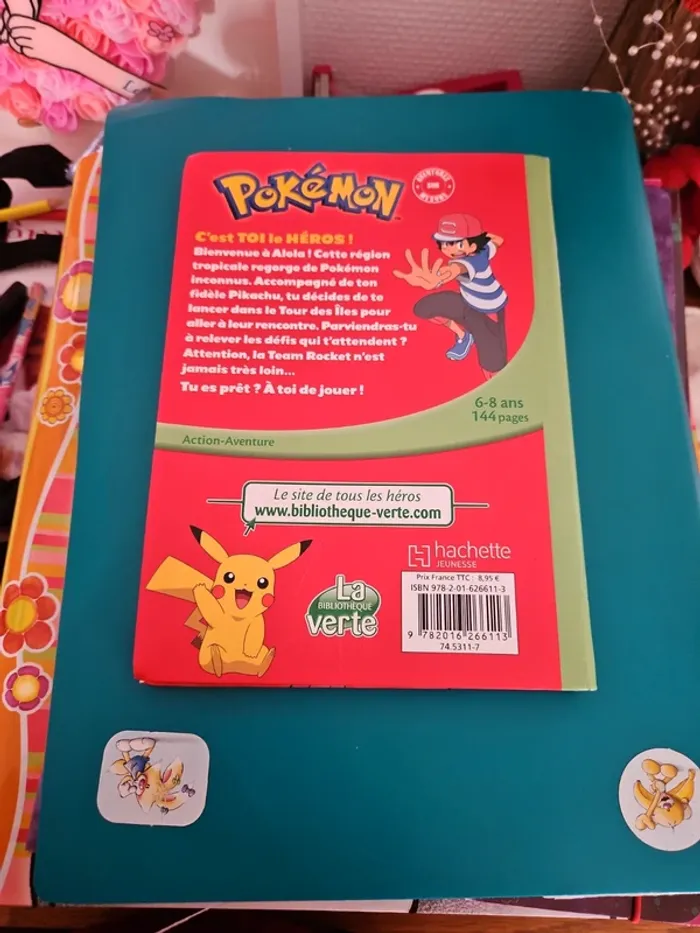 Livre pokémon c'est toi le héros bibliothèque verte - photo numéro 3