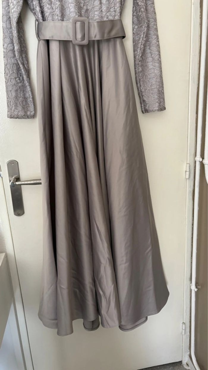 Robe de soirée grise taille unique femme - photo numéro 3