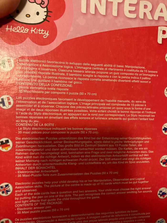 Interactive puzzle quiz hello kitty - photo numéro 2
