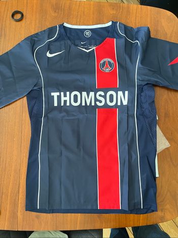 Maillot PSG Collector - Taille M - Flocage Pauleta -2004/05-Total90Reissue