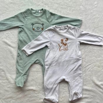 Lot de 2 pyjamas velours