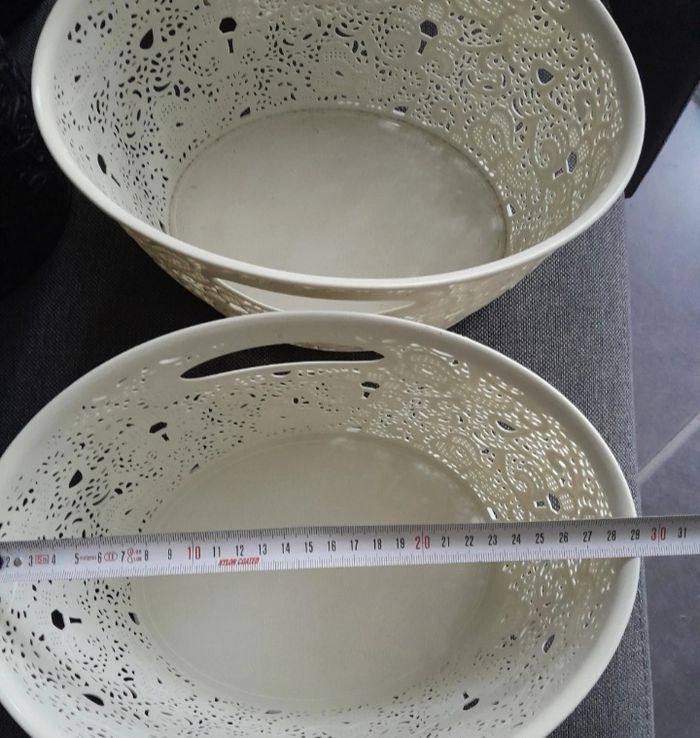 Lot de 6 paniers de rangement style dentelles Victoria - photo numéro 6