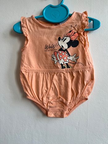 Combi bodies orange Minnie Disney 3 mois