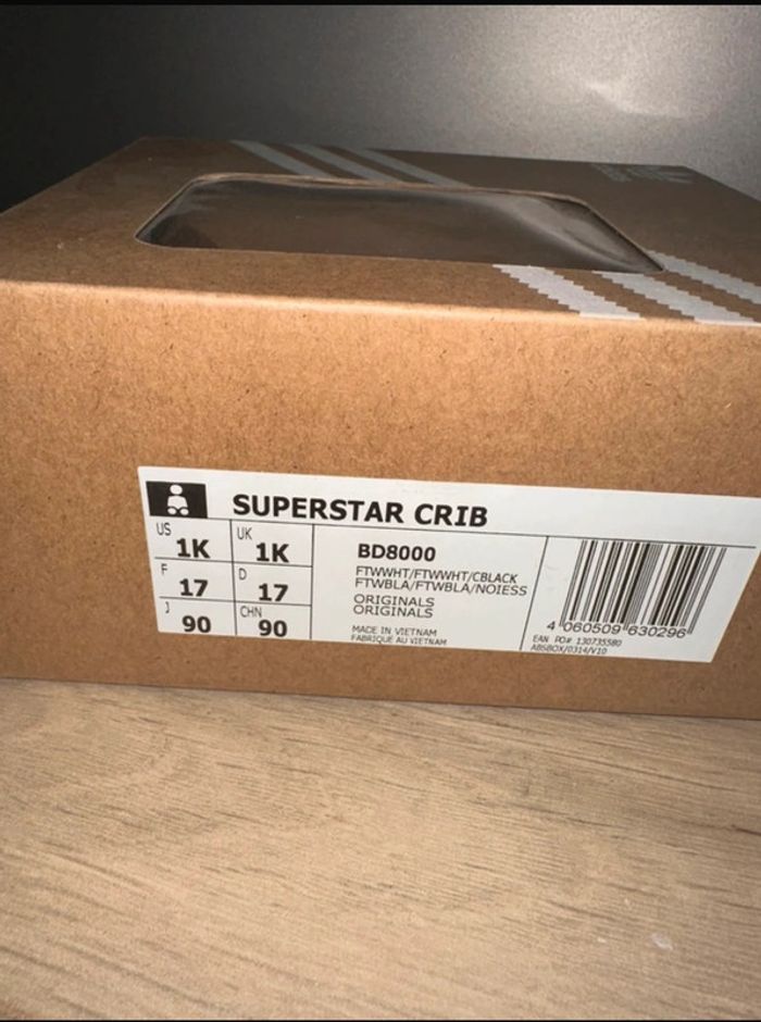 Chaussures baskets adidas superstar crib - photo numéro 5