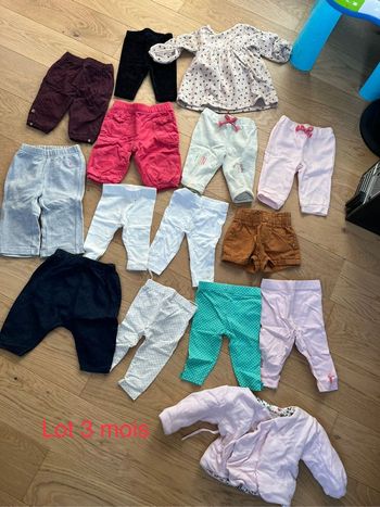 Lot pantalon 3 mois