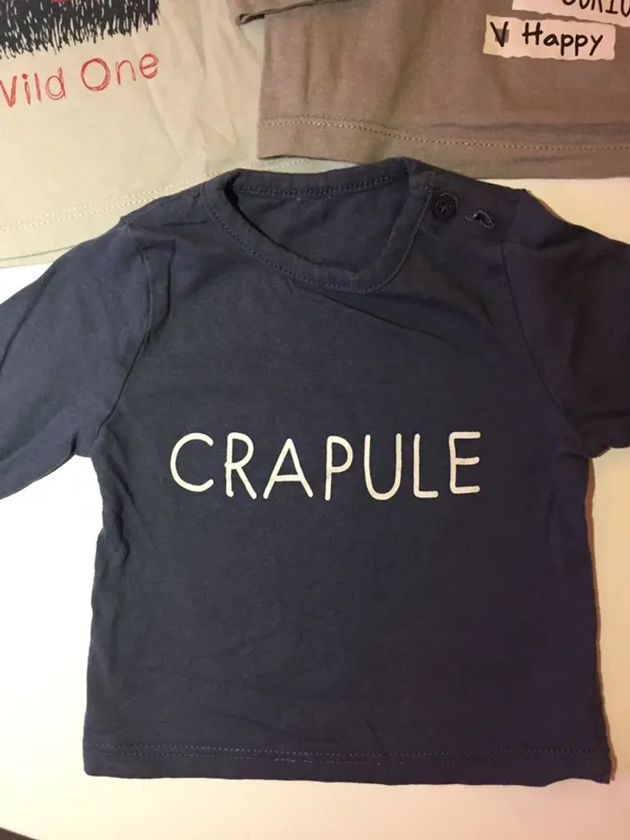 Lot tee-shirts 1 mois - photo numéro 2