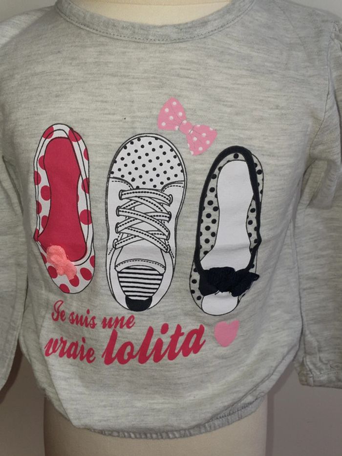 T-shirt ML Lolita 18 mois Gemo - photo numéro 2