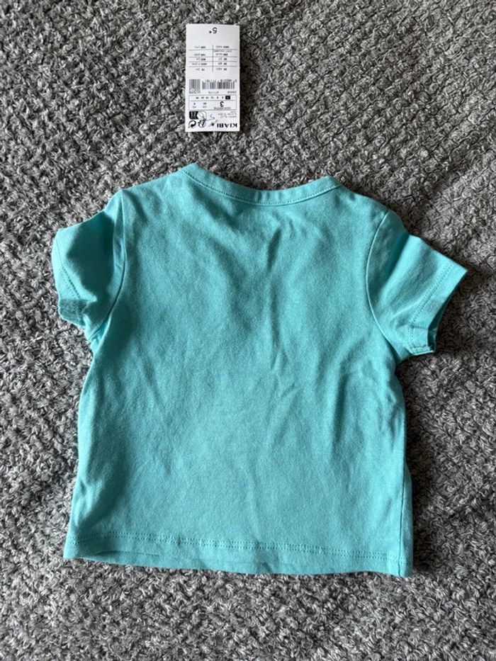 T-shirt manche courte bleu (3mois) - photo numéro 2