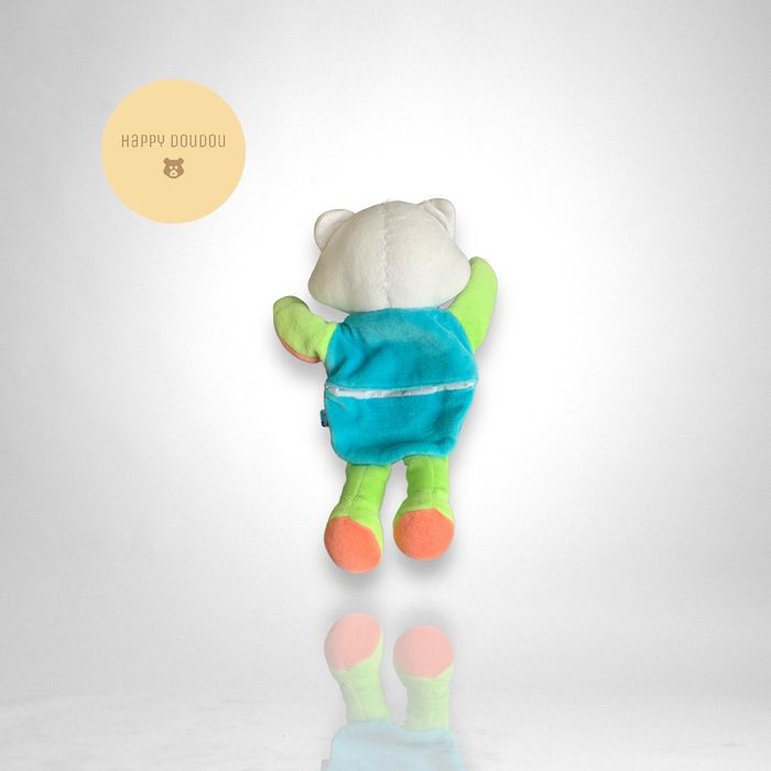 Peluche doudou marionnette panda raton laveur chat Sucre d'orge DP246 - photo numéro 2