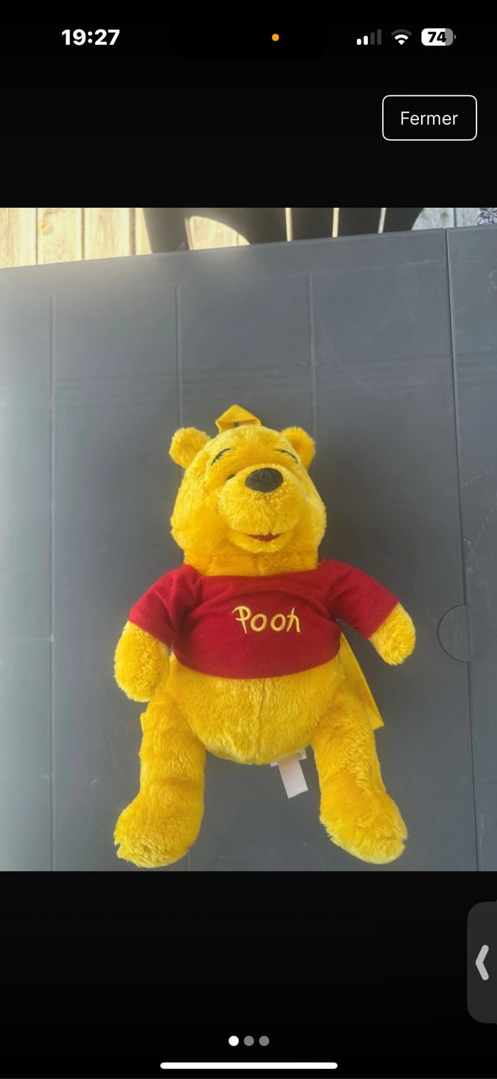sac à dos Winnie l’ourson