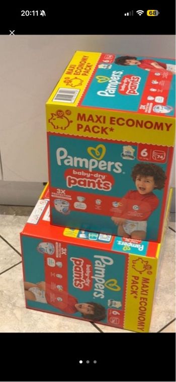 Lot couches Pampers Pants 